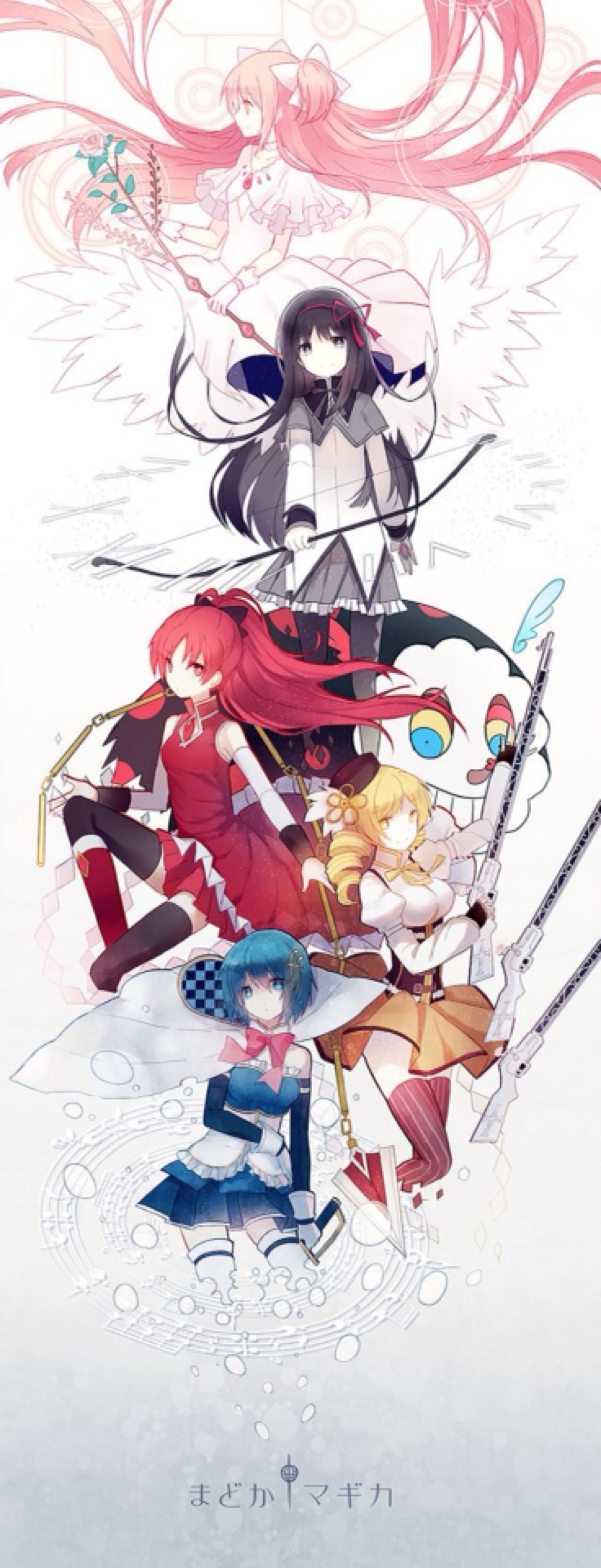 二次元 插画 动漫少女 唯美系 壁纸 #魔法少女小圆# p站 画师 雪涟月