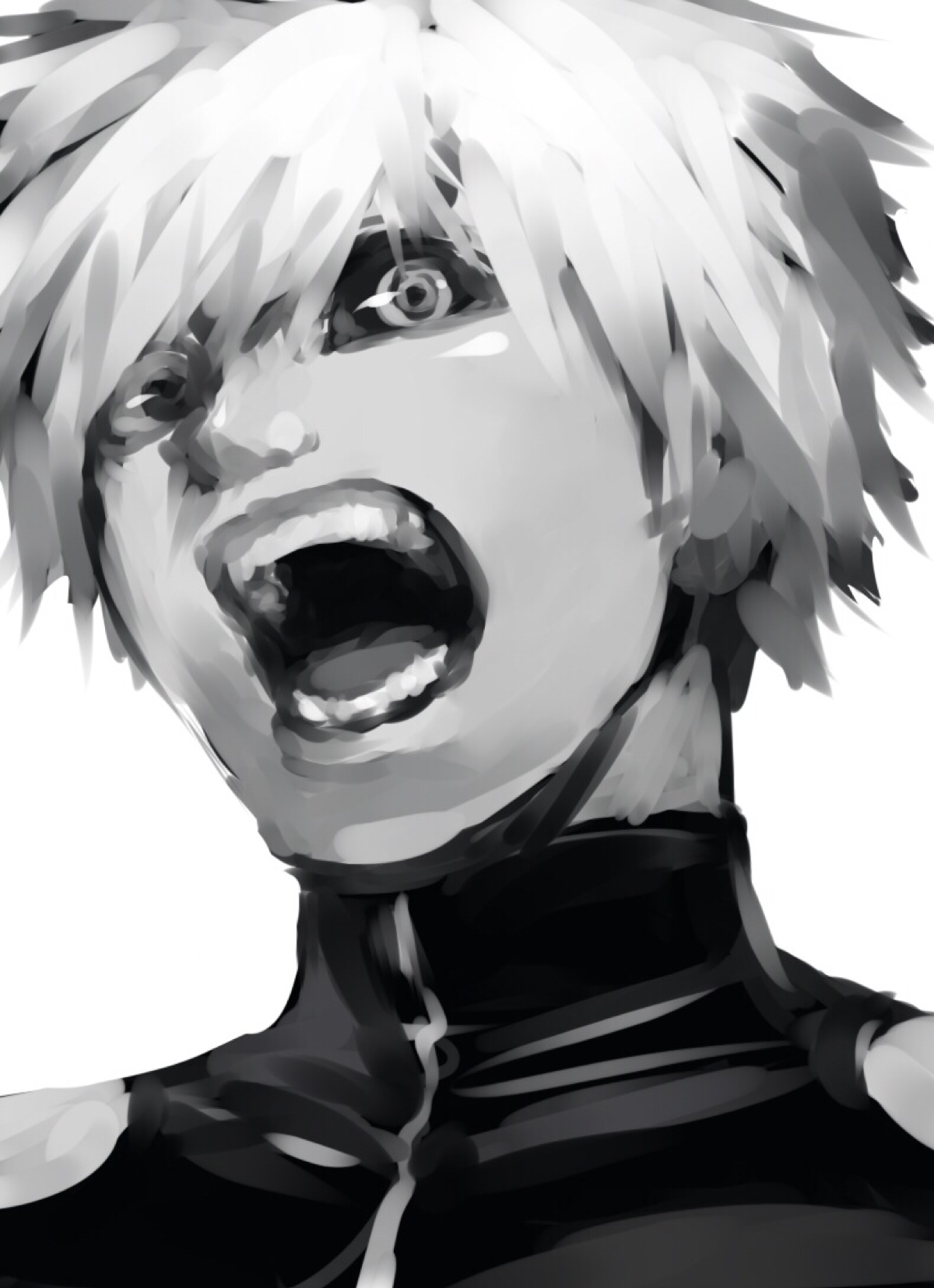 作者id:shiromi#转自:pixiv#东京食尸鬼#我无法与