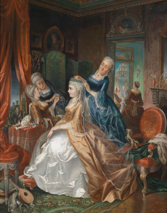 油画 复古 宫廷 唯美