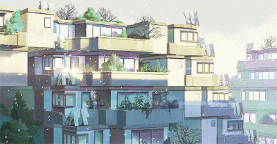 gif 动图 二次元 动漫 签名档 樱花 城市 kylin zhang