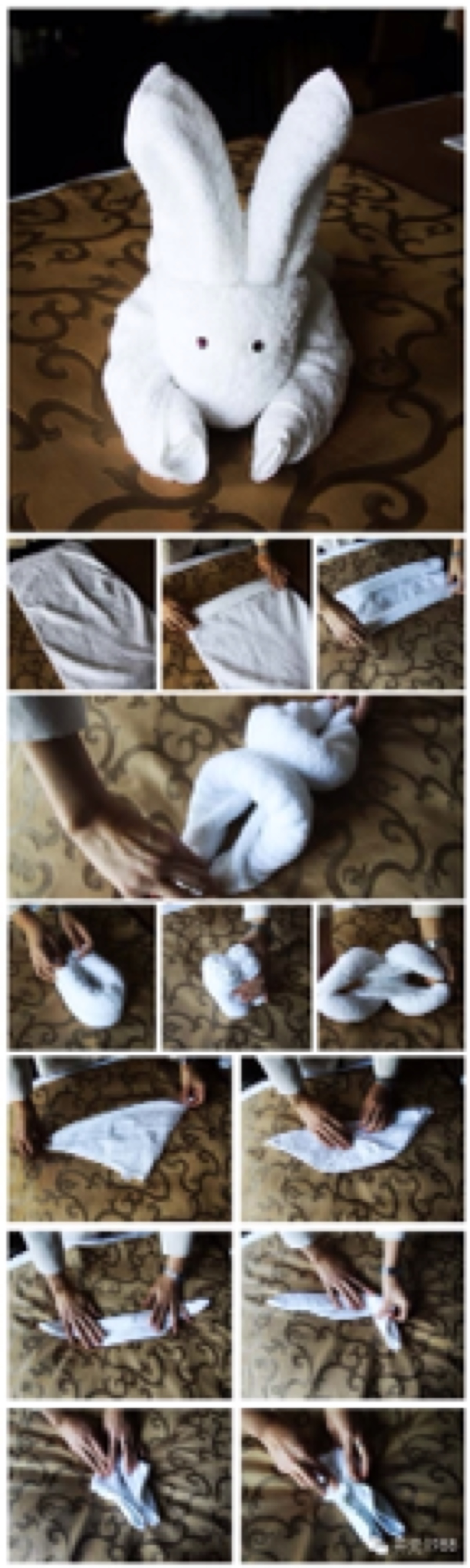 毛巾叠法 图解图片