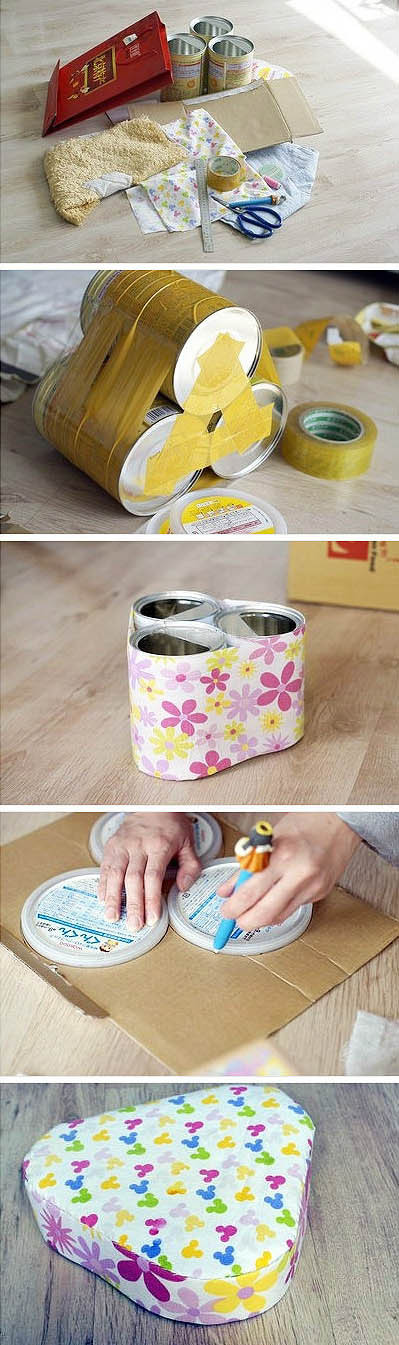 奶粉罐做凳子制作方法图片