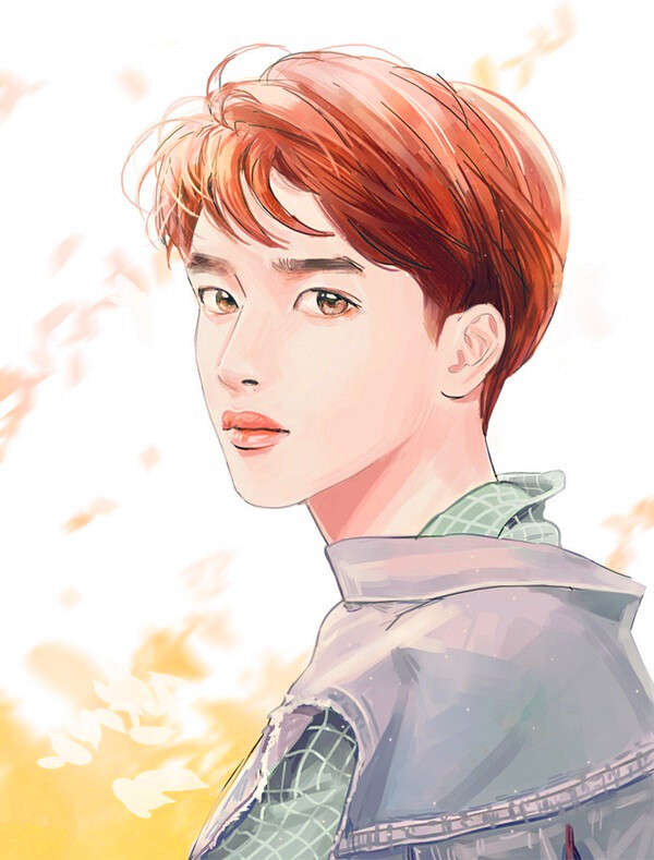 exo 都暻秀 d.o 手绘 壁纸 头像