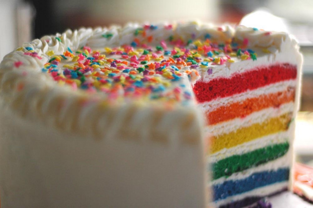 翻糖彩虹蛋糕的做法_【图解】翻糖彩虹蛋糕怎么做如何做好吃_翻糖彩虹蛋糕家常做法大全_浅蓝心情_豆果美食