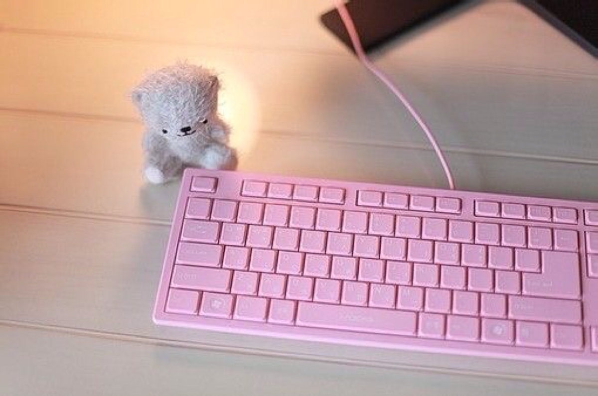 (6565) 可爱 萌萌哒粉红色 横图壁纸 清新 键盘