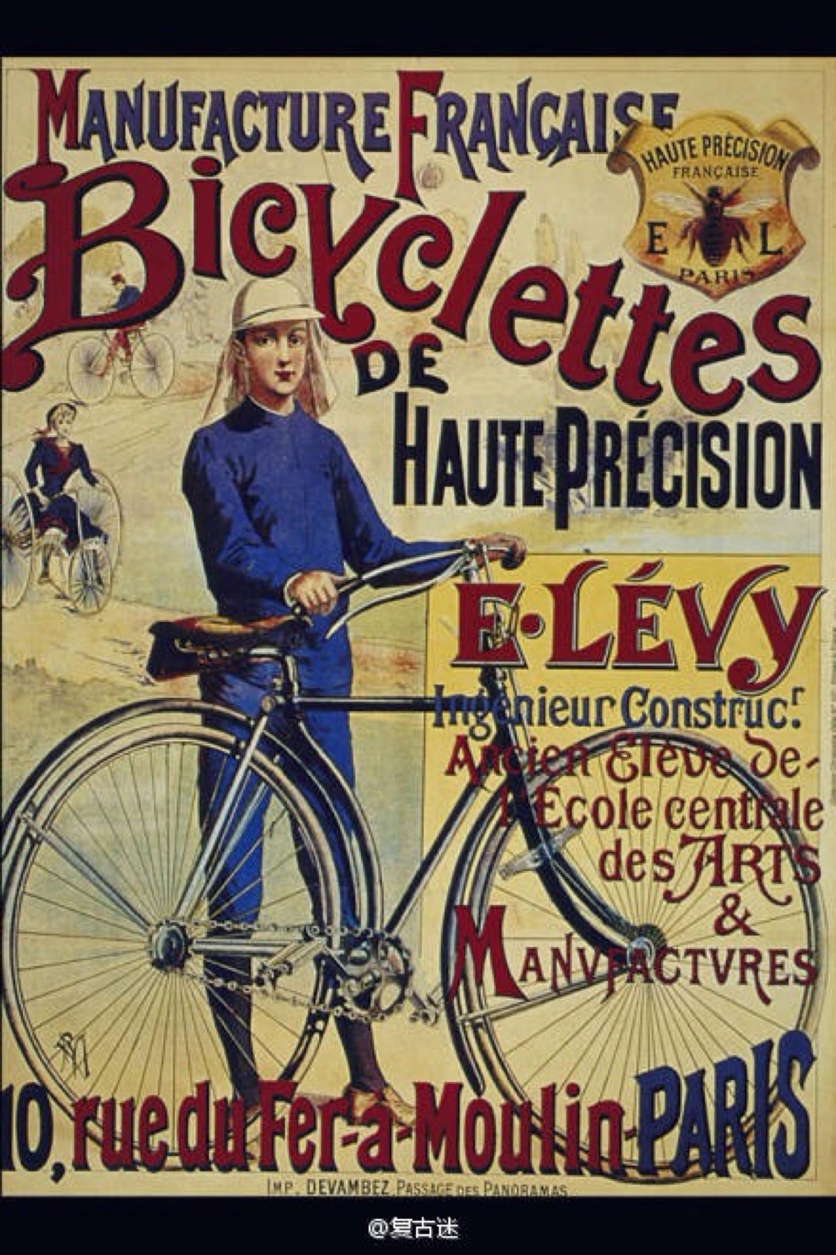 复古骑行,vintage海报