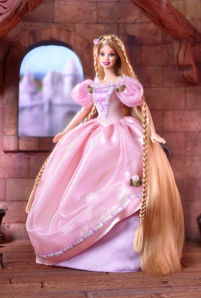 芭比娃娃 2001限量版 rapunzel barbie03 doll 长发公主【价格39