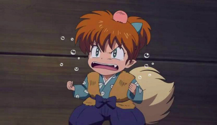 犬夜叉,七宝被揍了