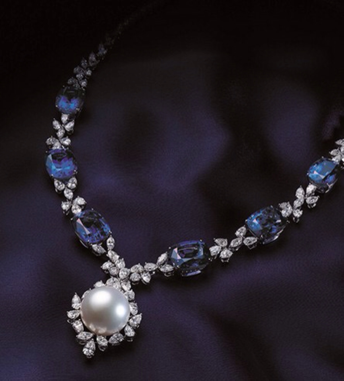 mikimoto御木本南洋珍珠坦桑石项链-堆糖,美好生活研究所