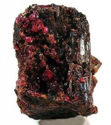 红硅硼铝钙石原石图片图片