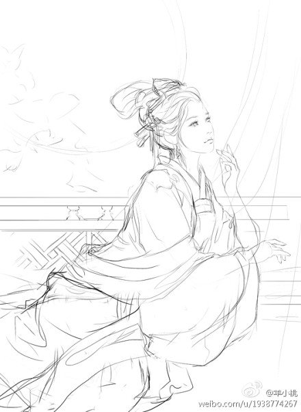 线描稿 