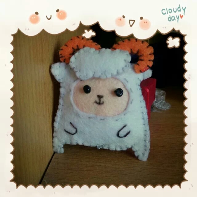 不织布羊#手工diy