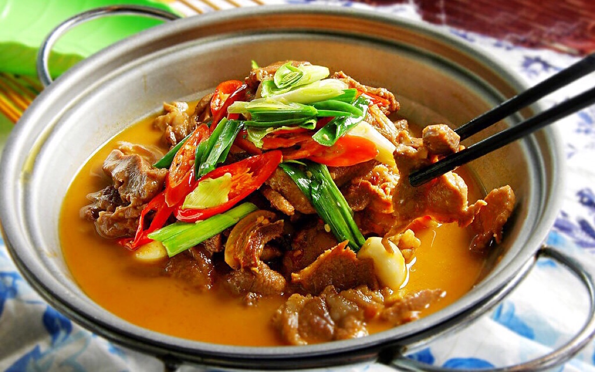 美食锅仔美食岭头村广州羊肉萝岗图片