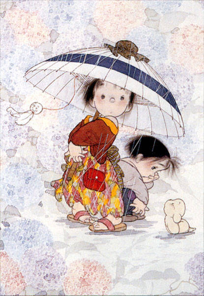 [cp]#飞乐鸟分享#日本画家中岛洁的插画作品,小小日子里我们是无谓的