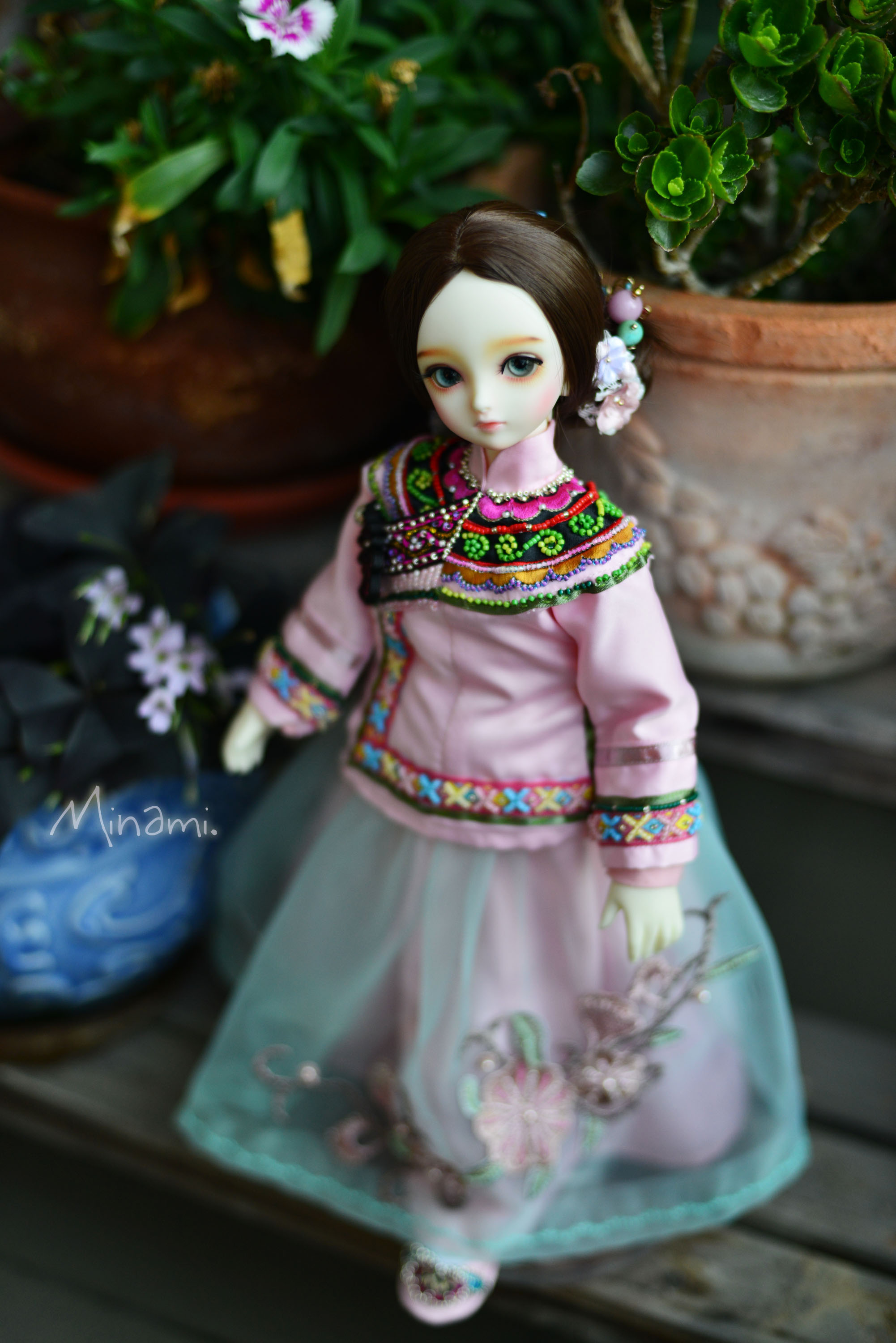 bjd diy 手工 自制娃衣 秀禾 日本 动漫 sd娃娃 玩具 人偶 手伴 美
