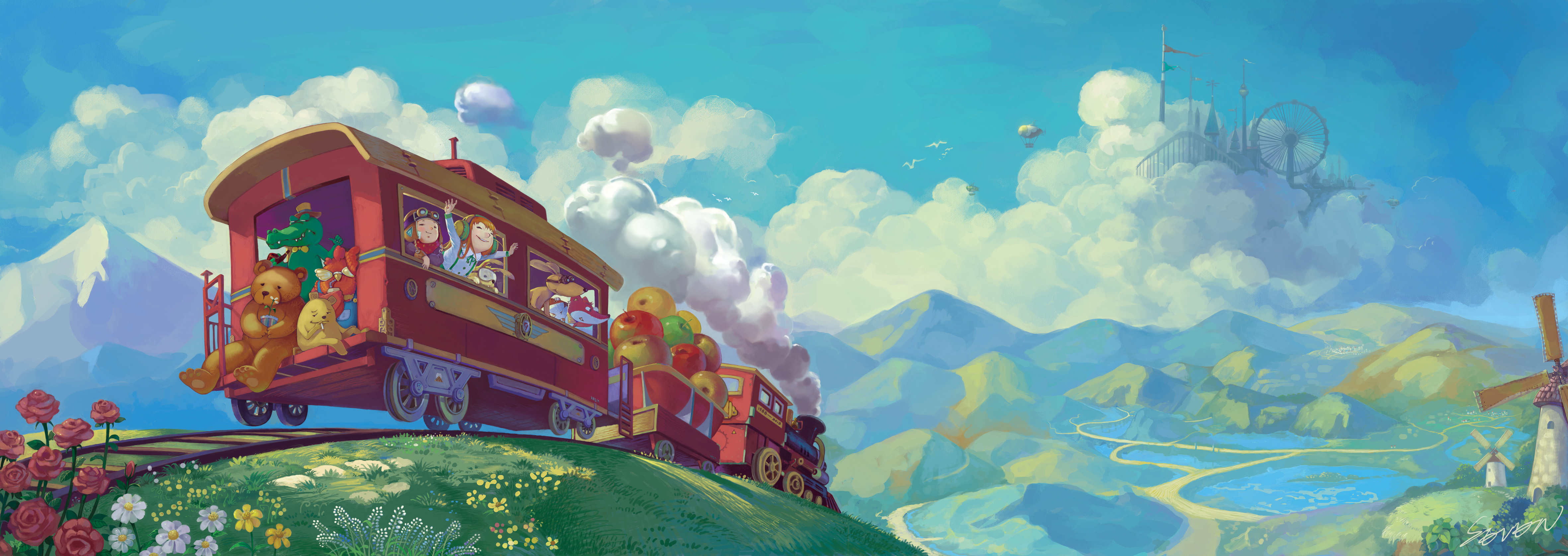 小火车,请带着我们去旅行吧