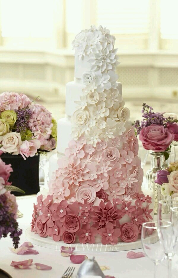 婚礼蛋糕 翻糖 美美的