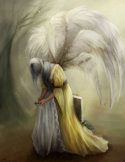 天使阿姆拉掌管命运,有着7只翅膀,不能对称,却永永远远都在寻求完美