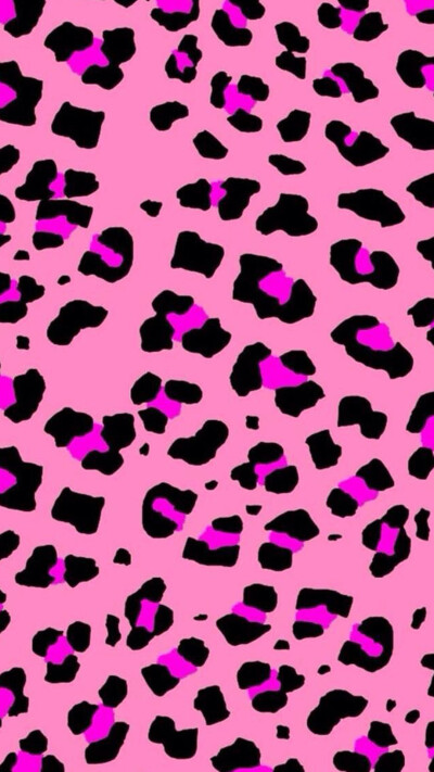 粉色 豹纹 iphone壁纸图片