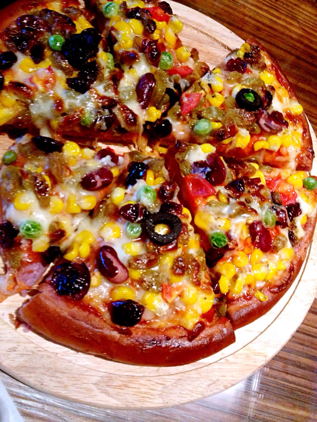 可口的披萨超大的紫薯图片