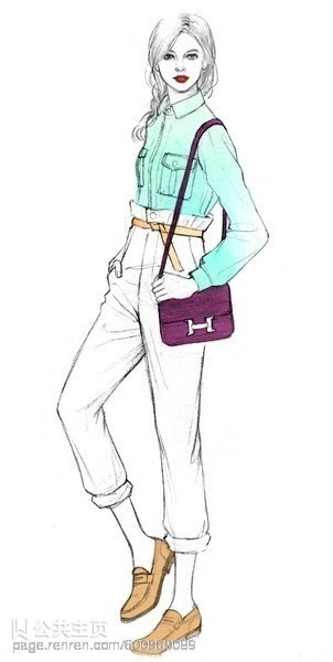 设计.手绘.服饰.霓裳.模特.
