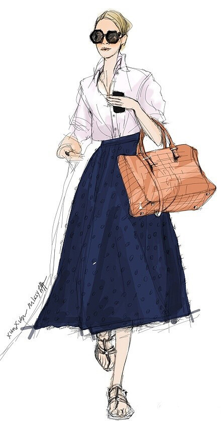 设计.手绘.服饰.霓裳.模特.