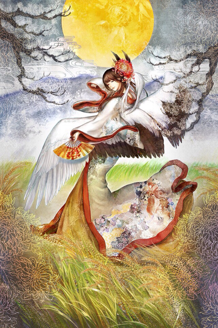 豊穣の女神 日本插画师彩乃浦助作品:丰收女神