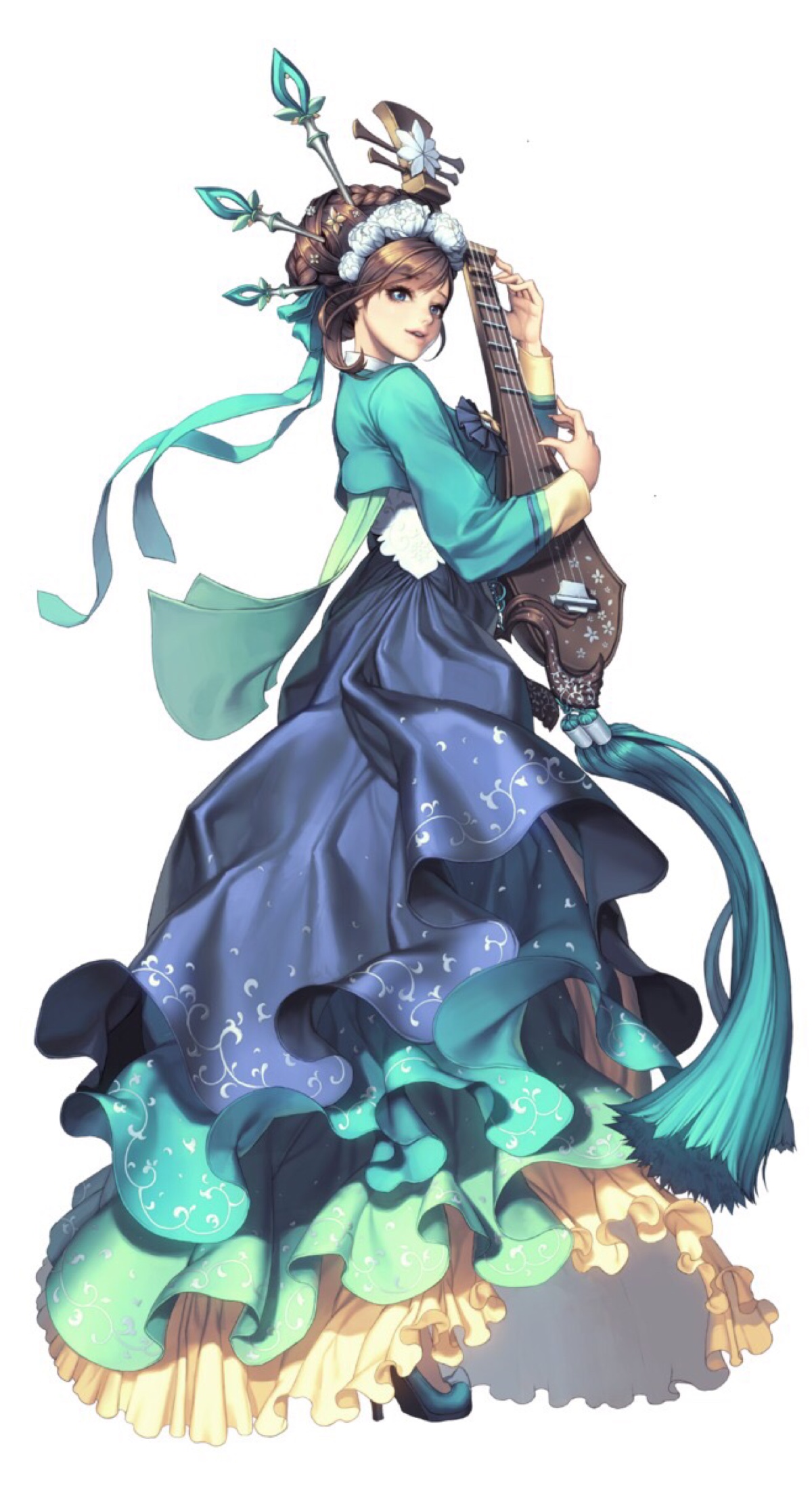 【侵删】韩国画师lovecacao,acg插画 手绘 妹子 游戏 二次元