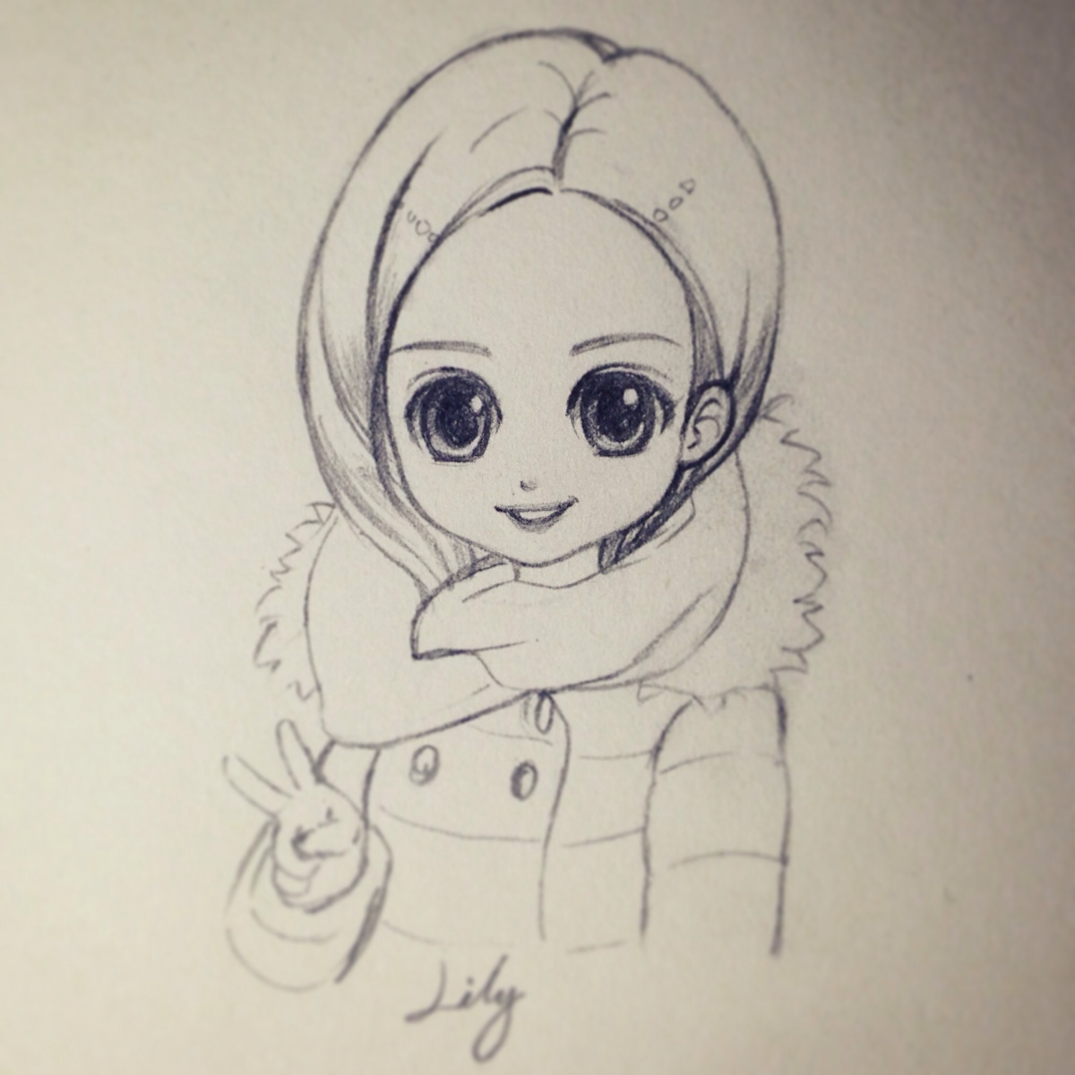 先来一张素描卡通形象哦.需要纸和铅笔还有橡皮.呵呵