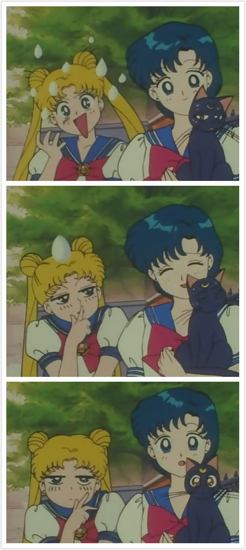 『 美少女战士 』 月野兔~亚美~露娜 表情