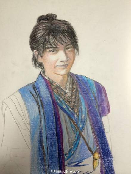 2015电视剧神雕侠侣随手画杨过 陈晓饰演杨过 cr.喵星人的晓世界