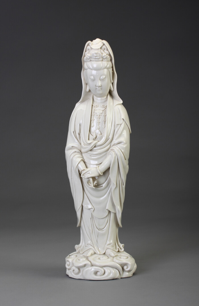 明 何朝宗款德化窑白釉观音立像 福建博物院 http/museum.fjsen.