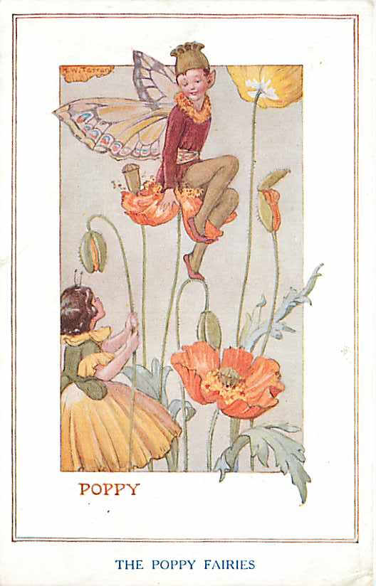 孩童容颜,温柔色彩,这就是英国插画师cicely mary barker笔下的花仙