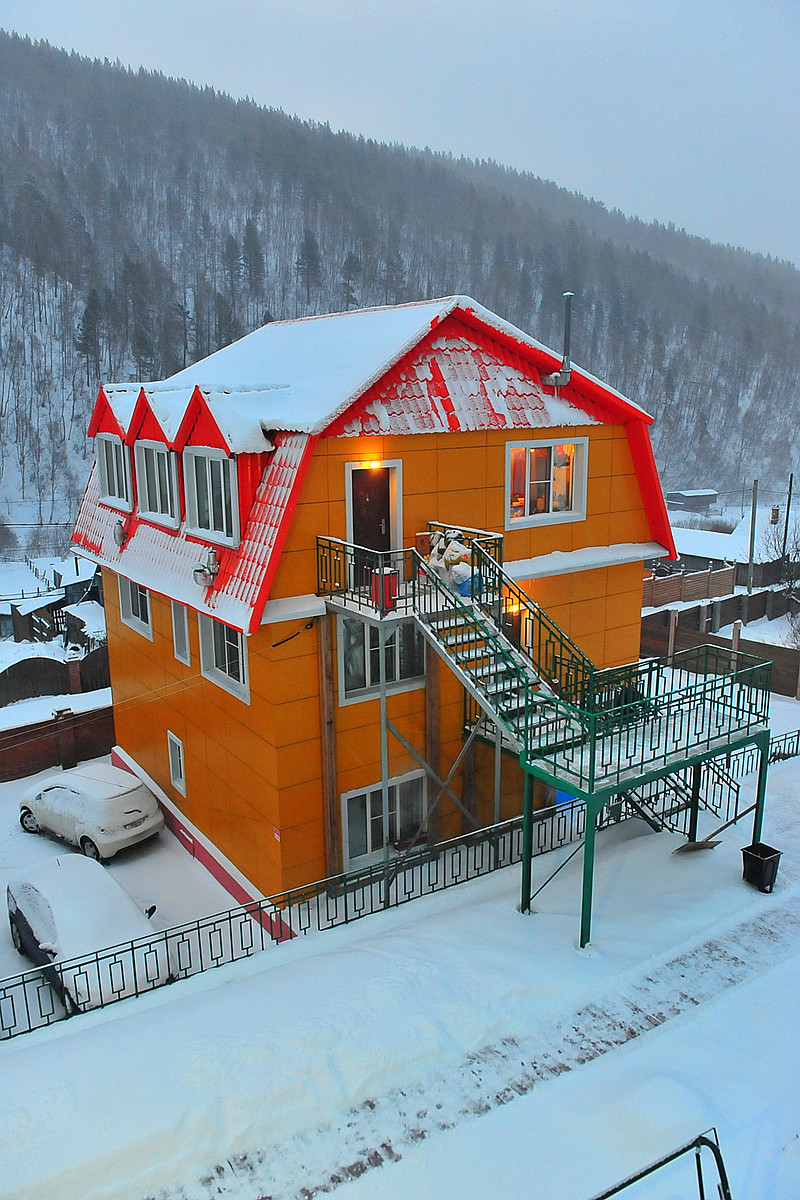俄罗斯的木头房子图片