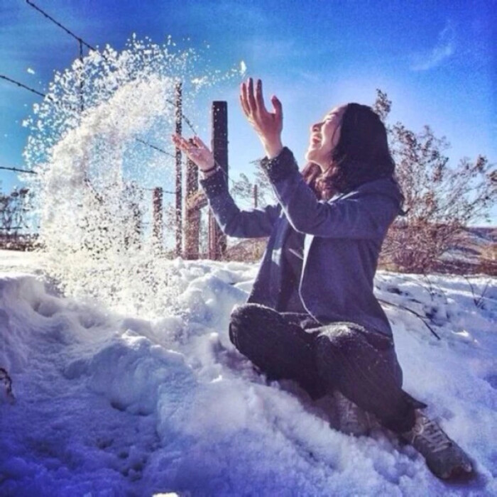女生头像照片唯美的雪景韩国人女生图片