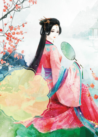 〔 古风美人 〕.旧扇摇寂冬.