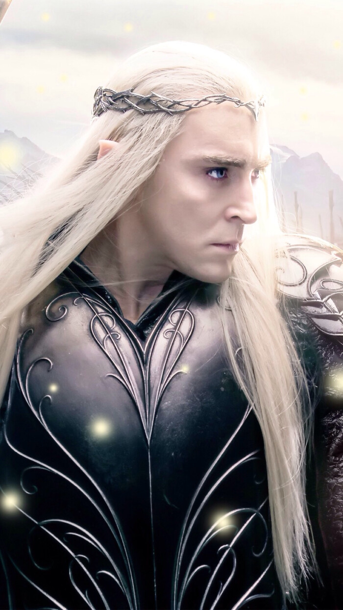 手机壁纸 霍比特人3五军之战 瑟兰迪尔 瑟爹太帅了 小叶子他爹 高清