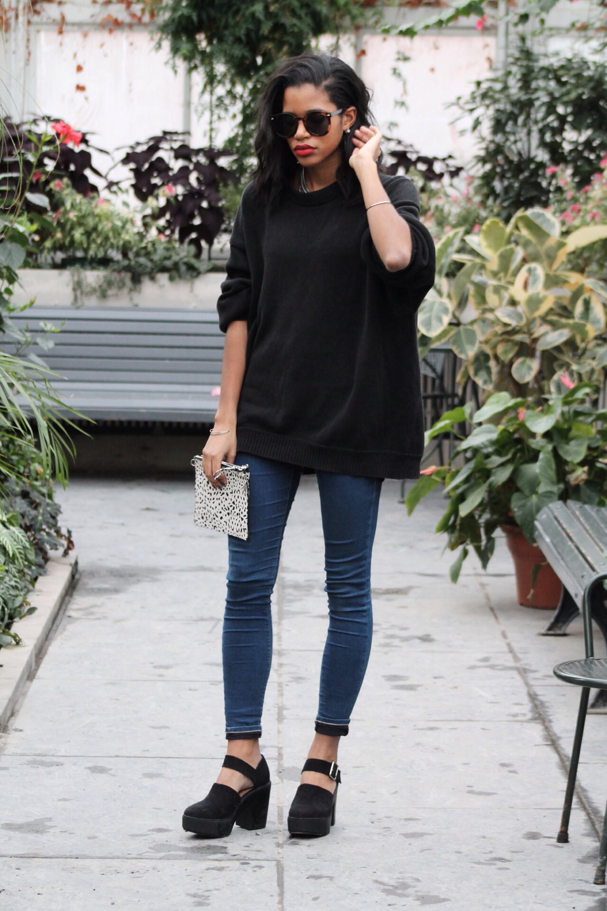 简约风,欧美街拍,厚底鞋超喜欢