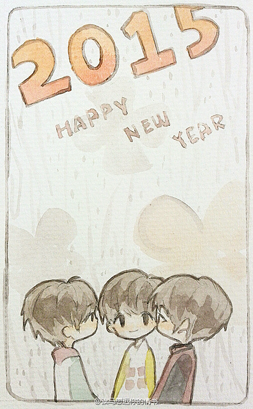 tfboys 手绘 cr.微博@干脆面国王