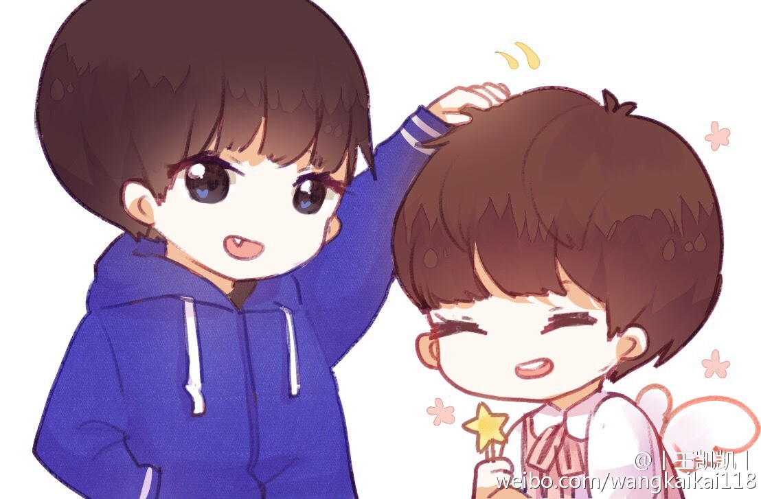 tfboys roy karry 王源 王俊凯 手绘 cr.微博@奈留子