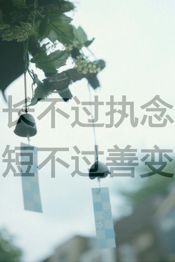 原创手机壁纸. 长不过执念,短不过善变.