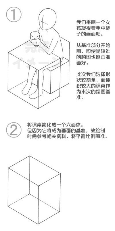 坐在椅子上的女孩画法