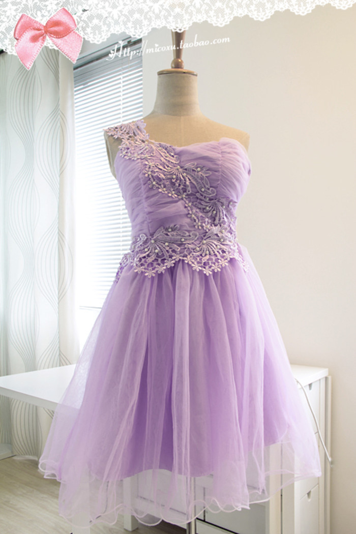 紫色控之服饰篇:紫色系礼服,紫色婚纱,伴娘裙