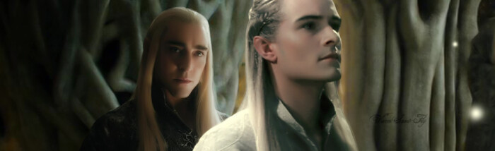 精灵王 瑟兰迪尔 莱戈拉斯thranduil legolas 叶子和ada (☆_☆)