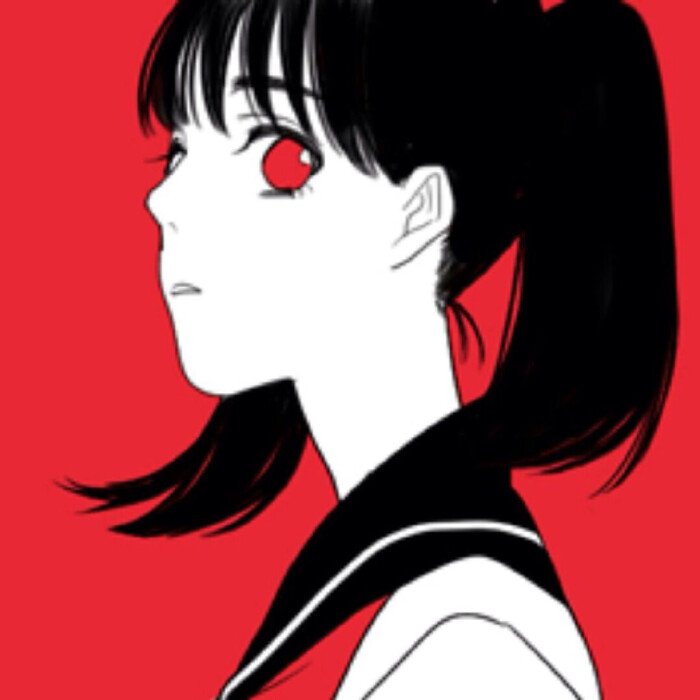 动漫 头像 少女 双马尾 红瞳