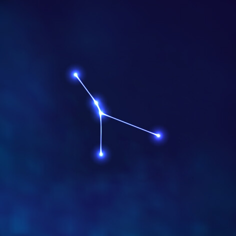 巨蟹座 好看发光的星座连线图