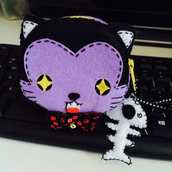 不织布#diy不织布猫咪包包
