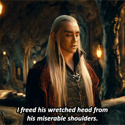 精灵王 瑟兰迪尔 莱戈拉斯 thranduil legolas 前方高能足控!