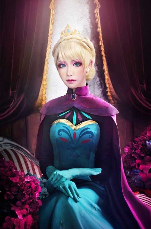 【1】.mon小梦梦(来自台湾的coser)cos 《冰雪奇缘》elsa 艾莎!