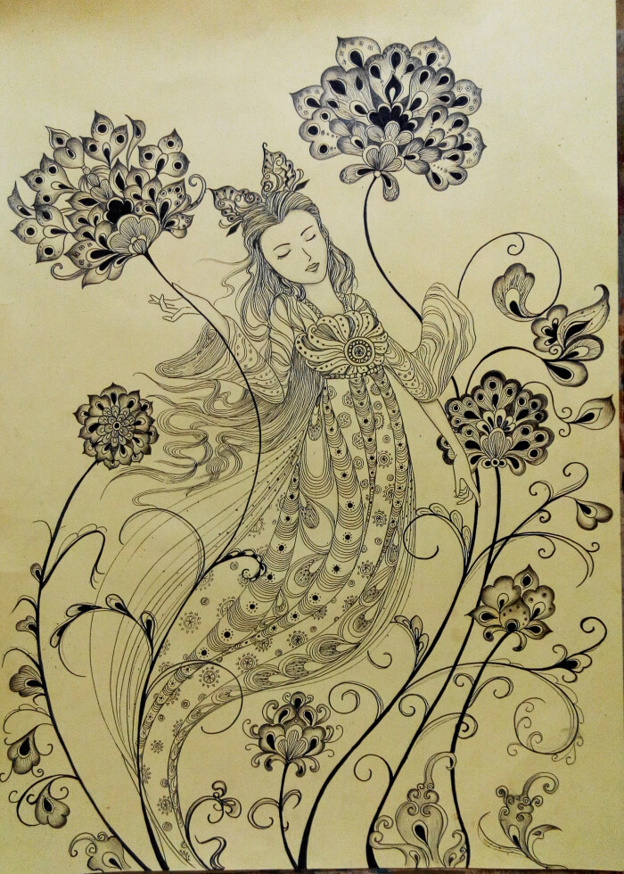 线描画 